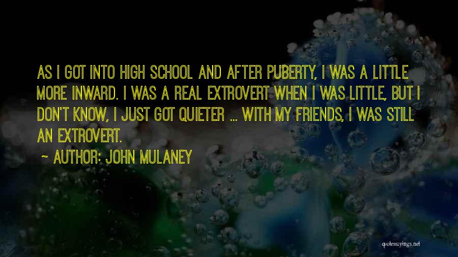 John Mulaney Quotes: As I Got Into High School And After Puberty, I Was A Little More Inward. I Was A Real Extrovert