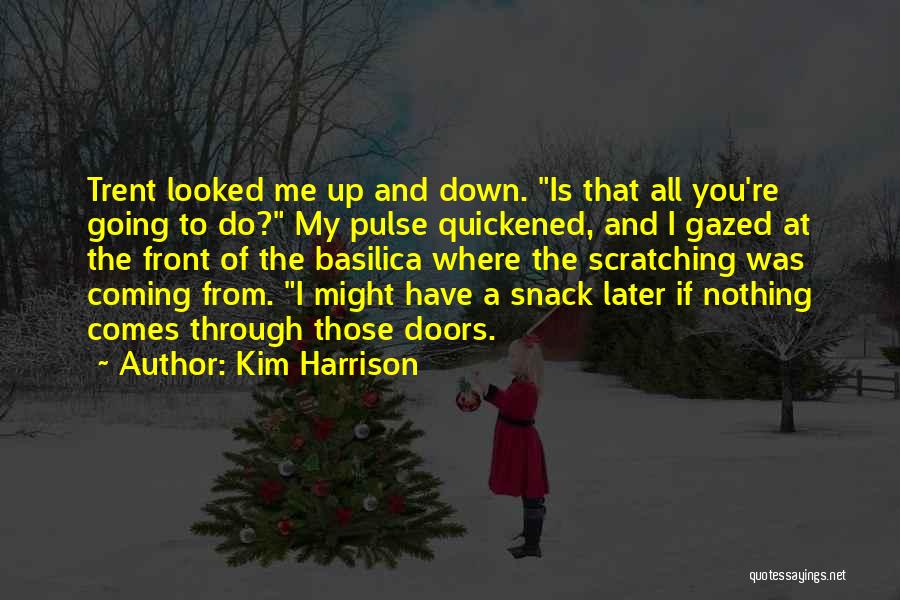 Kim Harrison Quotes: Trent Looked Me Up And Down. Is That All You're Going To Do? My Pulse Quickened, And I Gazed At