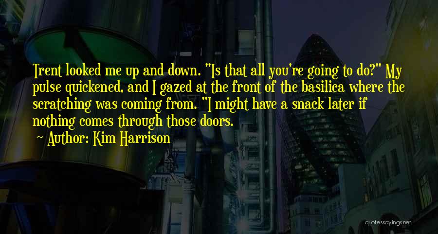 Kim Harrison Quotes: Trent Looked Me Up And Down. Is That All You're Going To Do? My Pulse Quickened, And I Gazed At
