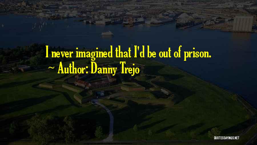 Danny Trejo Quotes: I Never Imagined That I'd Be Out Of Prison.