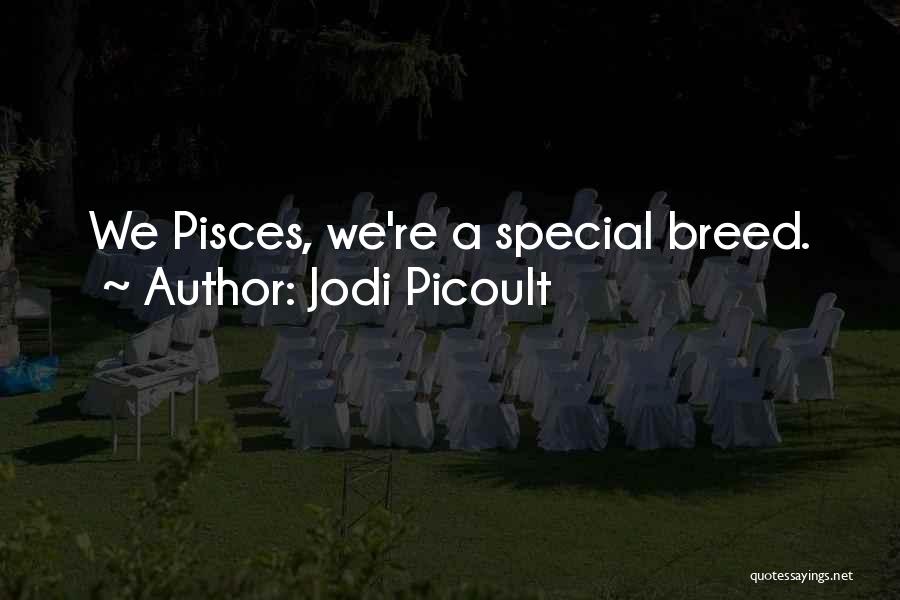 Jodi Picoult Quotes: We Pisces, We're A Special Breed.