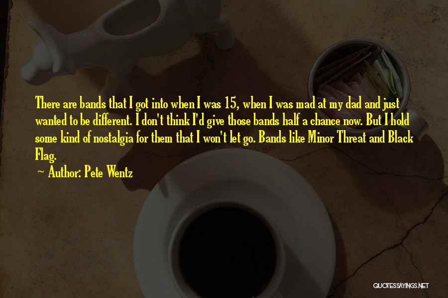 Pete Wentz Quotes: There Are Bands That I Got Into When I Was 15, When I Was Mad At My Dad And Just