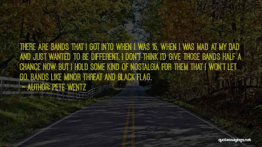 Pete Wentz Quotes: There Are Bands That I Got Into When I Was 15, When I Was Mad At My Dad And Just