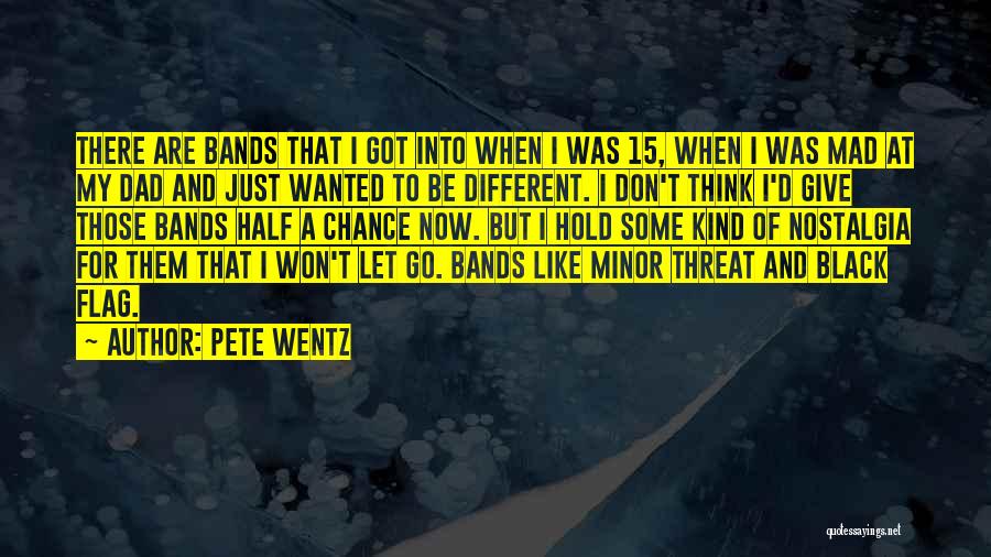 Pete Wentz Quotes: There Are Bands That I Got Into When I Was 15, When I Was Mad At My Dad And Just