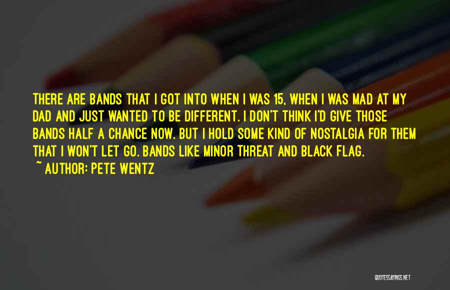 Pete Wentz Quotes: There Are Bands That I Got Into When I Was 15, When I Was Mad At My Dad And Just