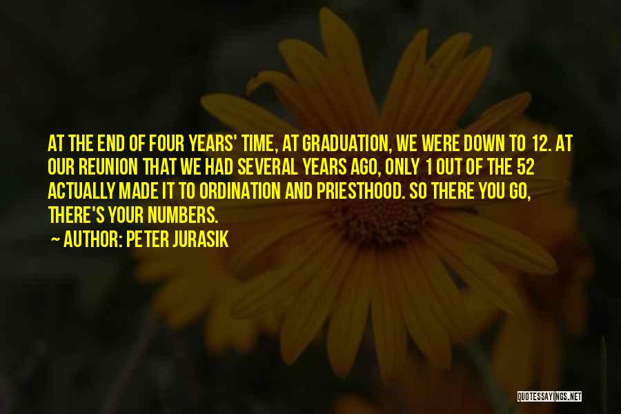 Peter Jurasik Quotes: At The End Of Four Years' Time, At Graduation, We Were Down To 12. At Our Reunion That We Had