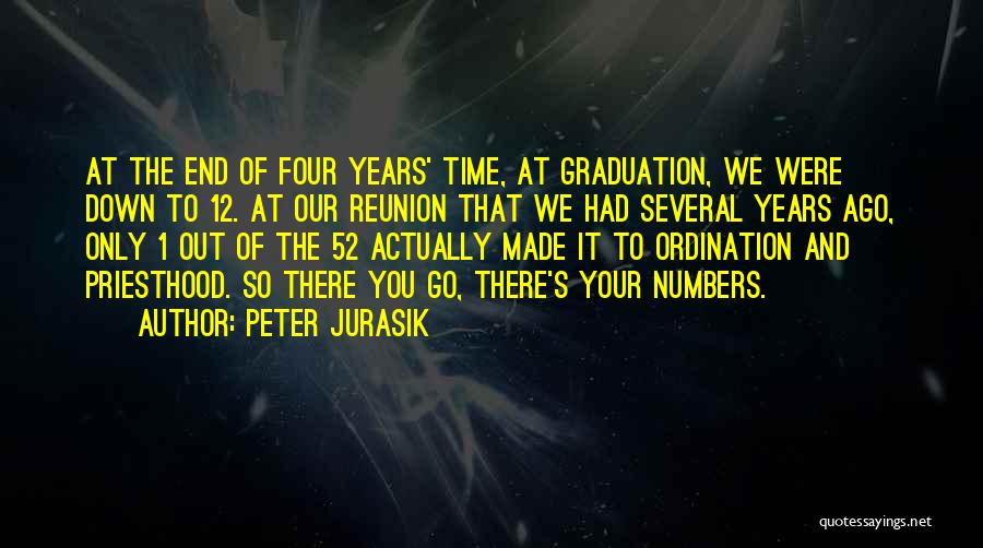 Peter Jurasik Quotes: At The End Of Four Years' Time, At Graduation, We Were Down To 12. At Our Reunion That We Had