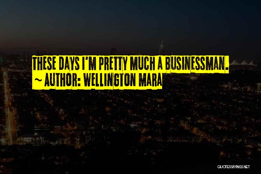 Wellington Mara Quotes: These Days I'm Pretty Much A Businessman.