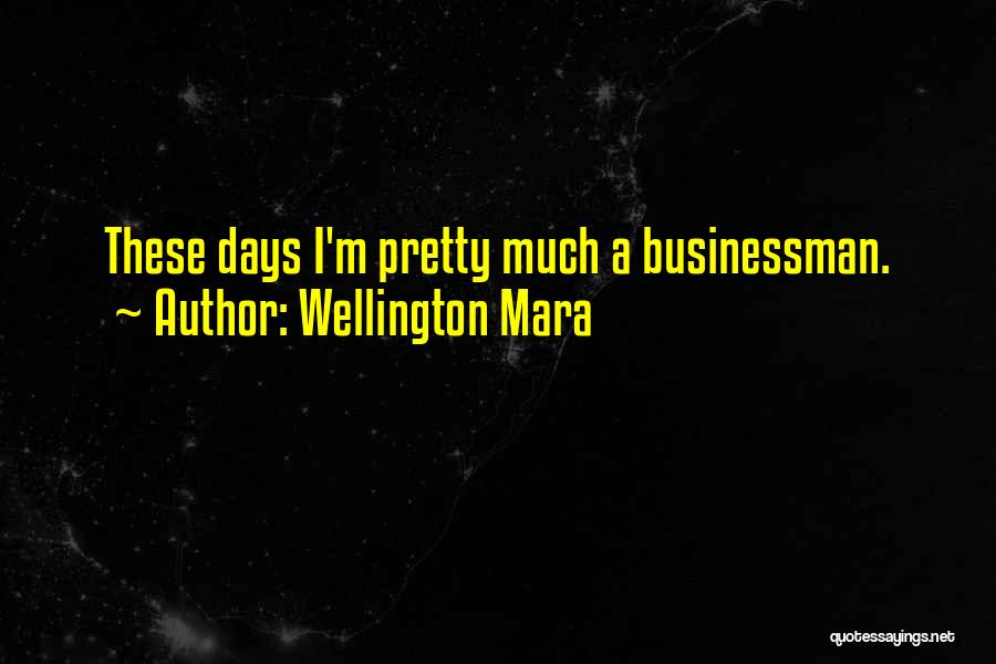 Wellington Mara Quotes: These Days I'm Pretty Much A Businessman.