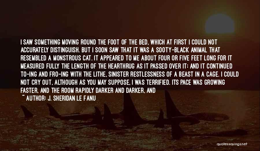 J. Sheridan Le Fanu Quotes: I Saw Something Moving Round The Foot Of The Bed, Which At First I Could Not Accurately Distinguish. But I