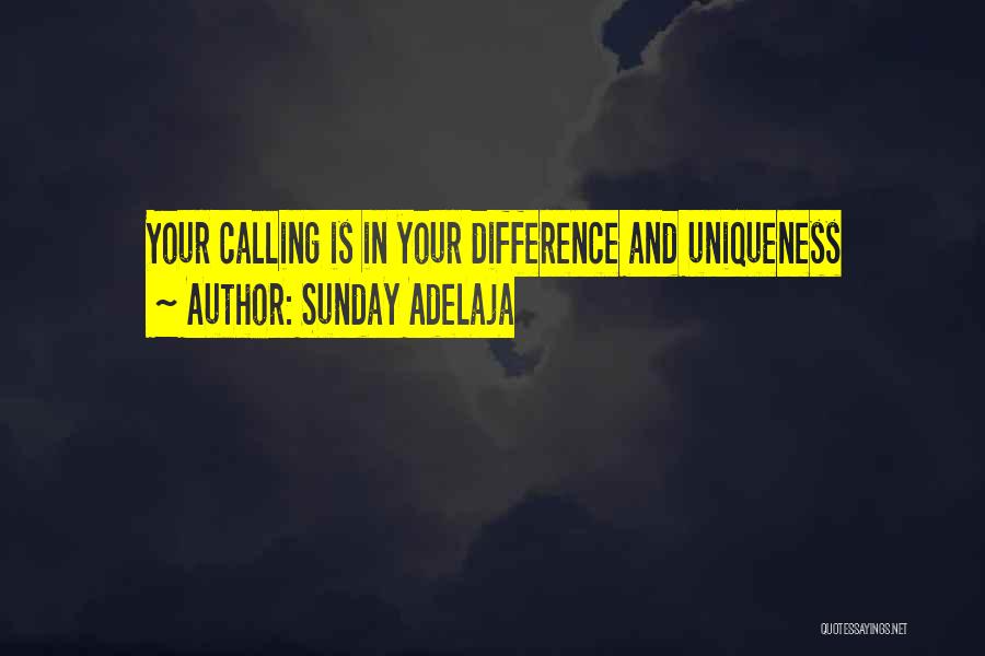 Sunday Adelaja Quotes: Your Calling Is In Your Difference And Uniqueness