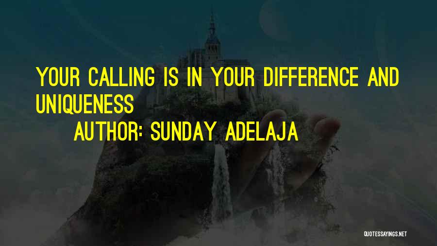 Sunday Adelaja Quotes: Your Calling Is In Your Difference And Uniqueness