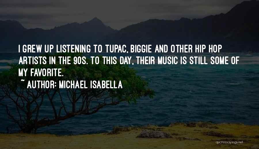Michael Isabella Quotes: I Grew Up Listening To Tupac, Biggie And Other Hip Hop Artists In The 90s. To This Day, Their Music