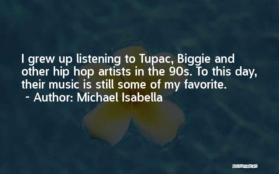 Michael Isabella Quotes: I Grew Up Listening To Tupac, Biggie And Other Hip Hop Artists In The 90s. To This Day, Their Music