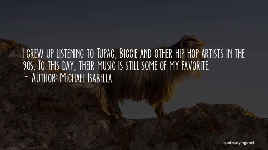 Michael Isabella Quotes: I Grew Up Listening To Tupac, Biggie And Other Hip Hop Artists In The 90s. To This Day, Their Music