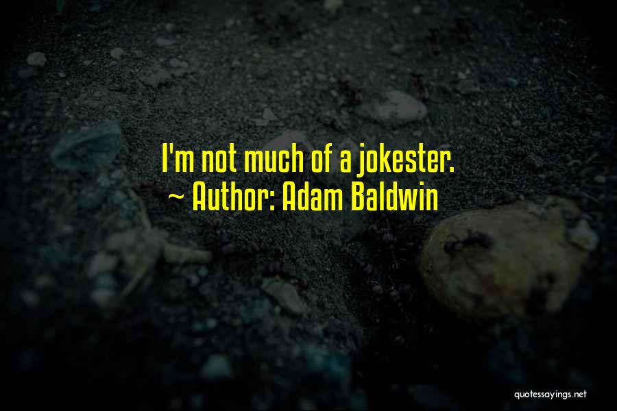 Adam Baldwin Quotes: I'm Not Much Of A Jokester.