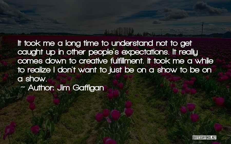 Jim Gaffigan Quotes: It Took Me A Long Time To Understand Not To Get Caught Up In Other People's Expectations. It Really Comes