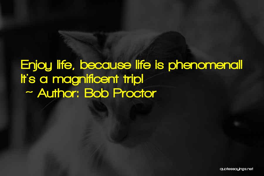 Bob Proctor Quotes: Enjoy Life, Because Life Is Phenomenal! It's A Magnificent Trip!