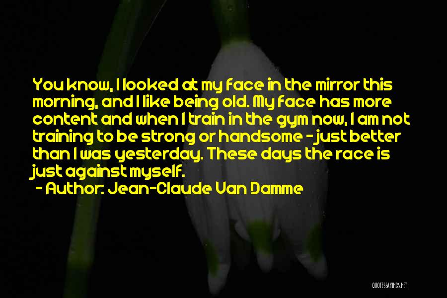 Jean-Claude Van Damme Quotes: You Know, I Looked At My Face In The Mirror This Morning, And I Like Being Old. My Face Has