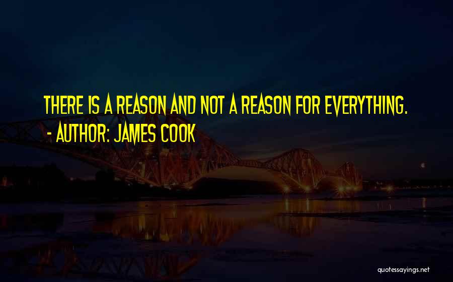 James Cook Quotes: There Is A Reason And Not A Reason For Everything.