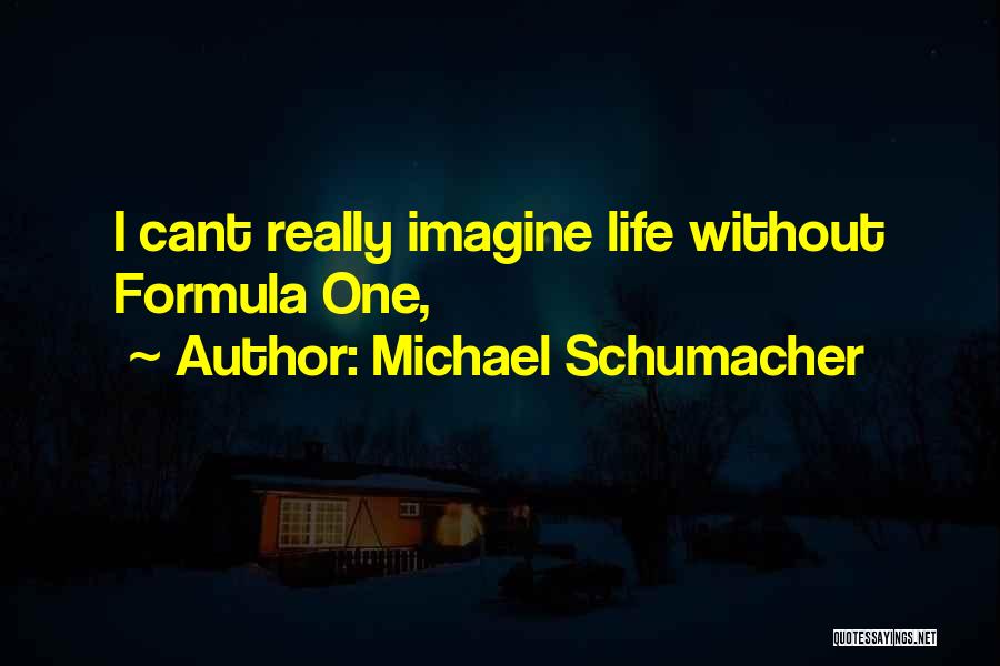 Michael Schumacher Quotes: I Cant Really Imagine Life Without Formula One,