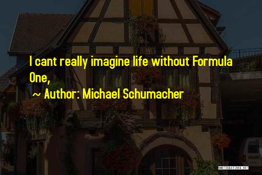 Michael Schumacher Quotes: I Cant Really Imagine Life Without Formula One,