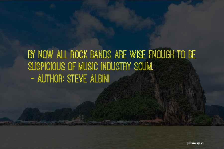 Steve Albini Quotes: By Now All Rock Bands Are Wise Enough To Be Suspicious Of Music Industry Scum.