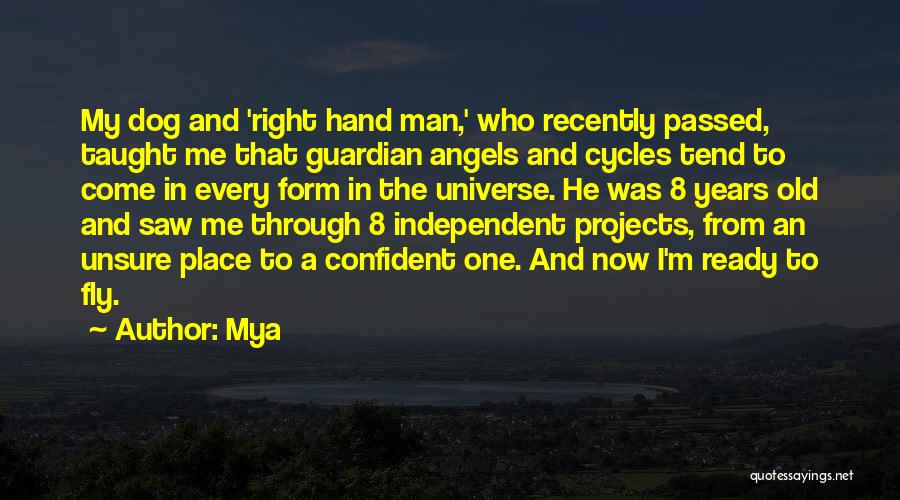 Mya Quotes: My Dog And 'right Hand Man,' Who Recently Passed, Taught Me That Guardian Angels And Cycles Tend To Come In