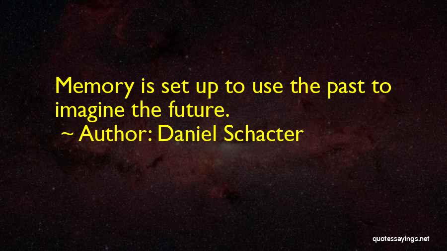 Daniel Schacter Quotes: Memory Is Set Up To Use The Past To Imagine The Future.