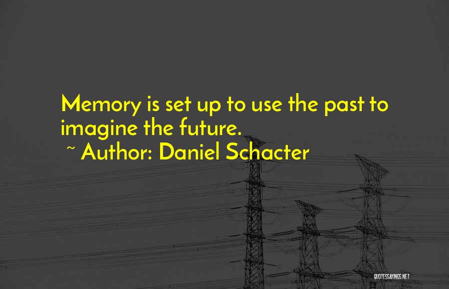 Daniel Schacter Quotes: Memory Is Set Up To Use The Past To Imagine The Future.