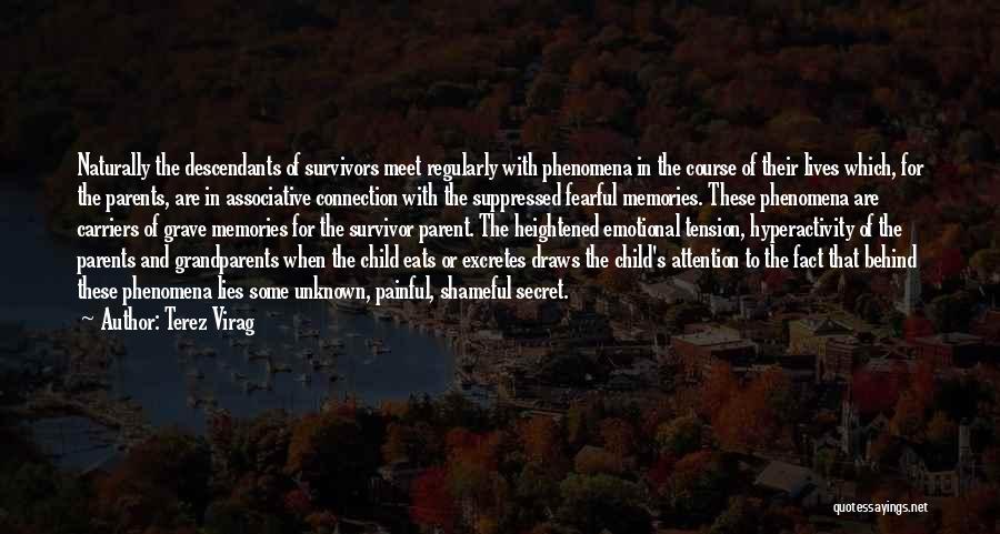 Terez Virag Quotes: Naturally The Descendants Of Survivors Meet Regularly With Phenomena In The Course Of Their Lives Which, For The Parents, Are