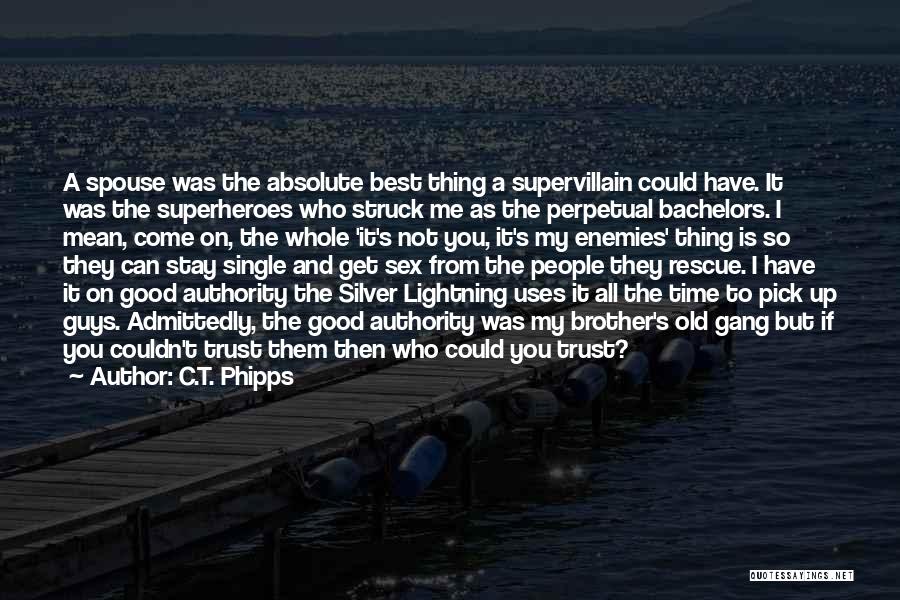 C.T. Phipps Quotes: A Spouse Was The Absolute Best Thing A Supervillain Could Have. It Was The Superheroes Who Struck Me As The