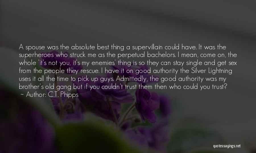 C.T. Phipps Quotes: A Spouse Was The Absolute Best Thing A Supervillain Could Have. It Was The Superheroes Who Struck Me As The