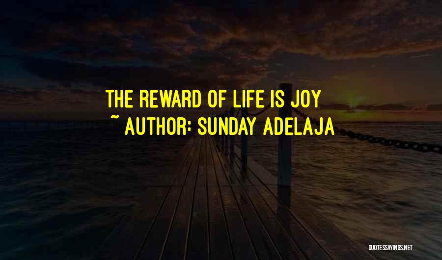 Sunday Adelaja Quotes: The Reward Of Life Is Joy