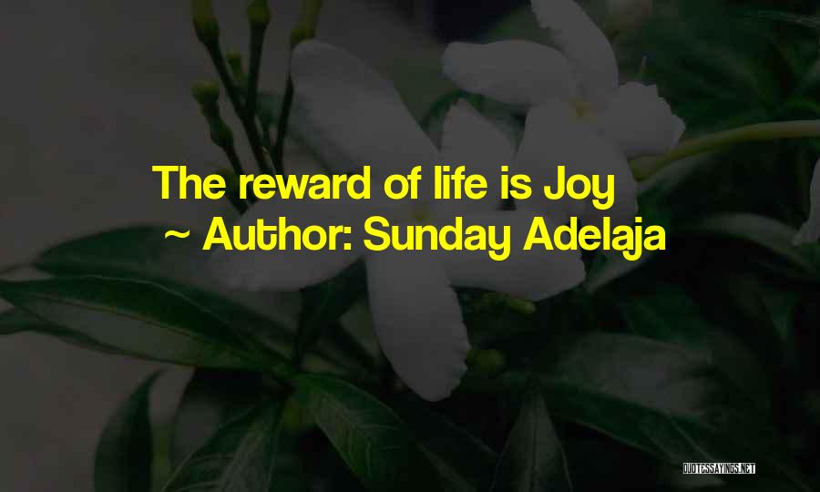 Sunday Adelaja Quotes: The Reward Of Life Is Joy