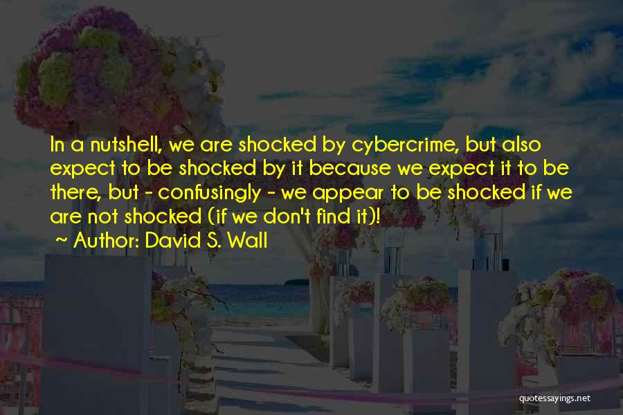 David S. Wall Quotes: In A Nutshell, We Are Shocked By Cybercrime, But Also Expect To Be Shocked By It Because We Expect It