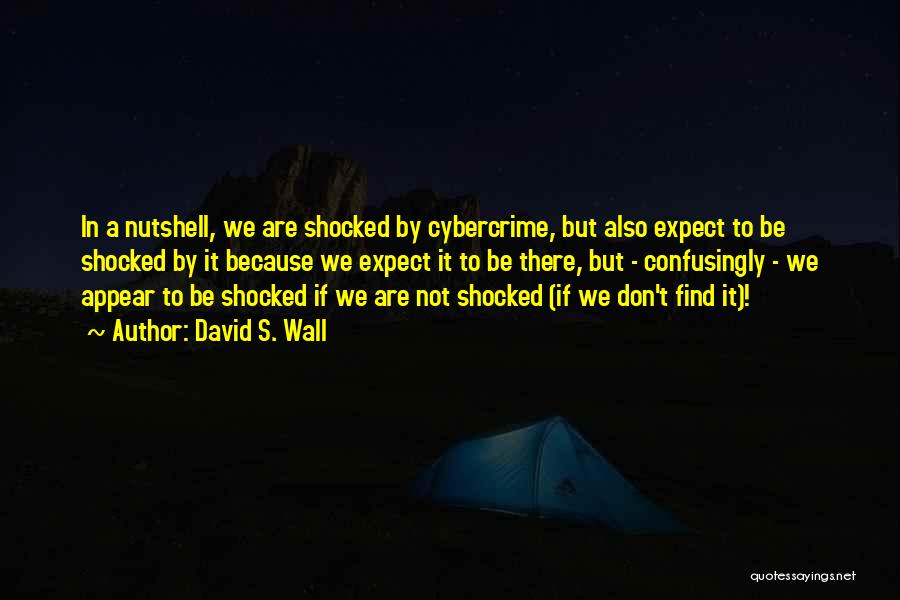David S. Wall Quotes: In A Nutshell, We Are Shocked By Cybercrime, But Also Expect To Be Shocked By It Because We Expect It