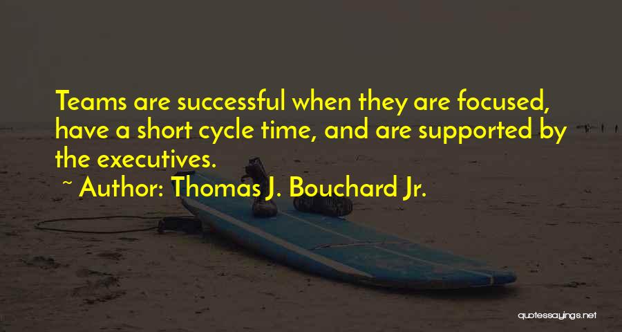 Thomas J. Bouchard Jr. Quotes: Teams Are Successful When They Are Focused, Have A Short Cycle Time, And Are Supported By The Executives.