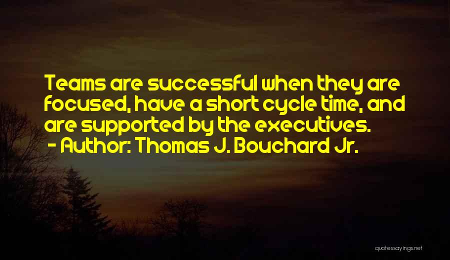 Thomas J. Bouchard Jr. Quotes: Teams Are Successful When They Are Focused, Have A Short Cycle Time, And Are Supported By The Executives.