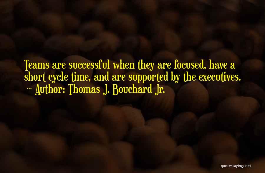 Thomas J. Bouchard Jr. Quotes: Teams Are Successful When They Are Focused, Have A Short Cycle Time, And Are Supported By The Executives.