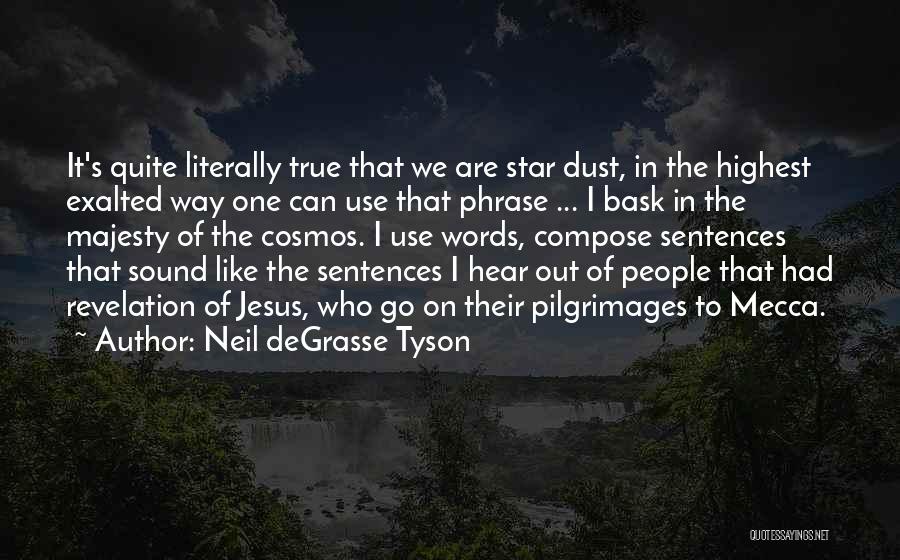 Neil DeGrasse Tyson Quotes: It's Quite Literally True That We Are Star Dust, In The Highest Exalted Way One Can Use That Phrase ...