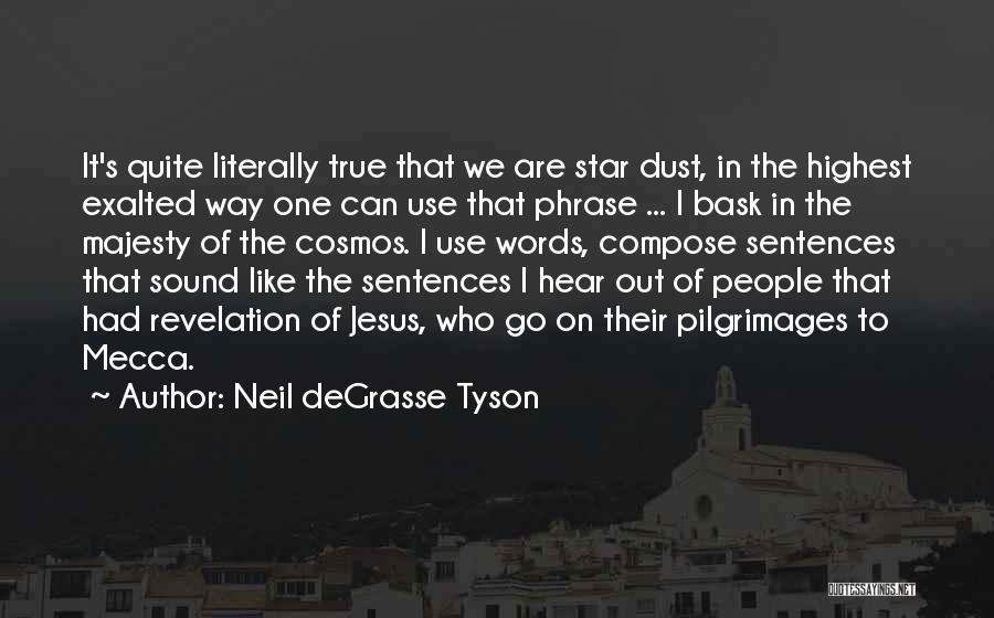 Neil DeGrasse Tyson Quotes: It's Quite Literally True That We Are Star Dust, In The Highest Exalted Way One Can Use That Phrase ...