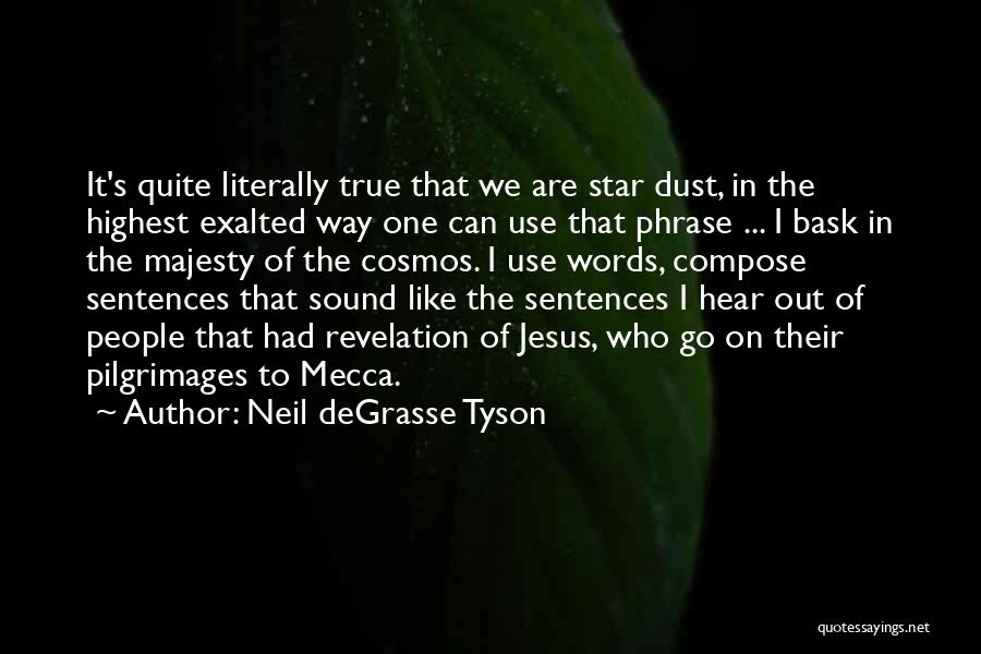 Neil DeGrasse Tyson Quotes: It's Quite Literally True That We Are Star Dust, In The Highest Exalted Way One Can Use That Phrase ...