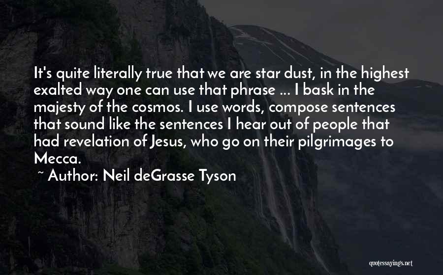 Neil DeGrasse Tyson Quotes: It's Quite Literally True That We Are Star Dust, In The Highest Exalted Way One Can Use That Phrase ...