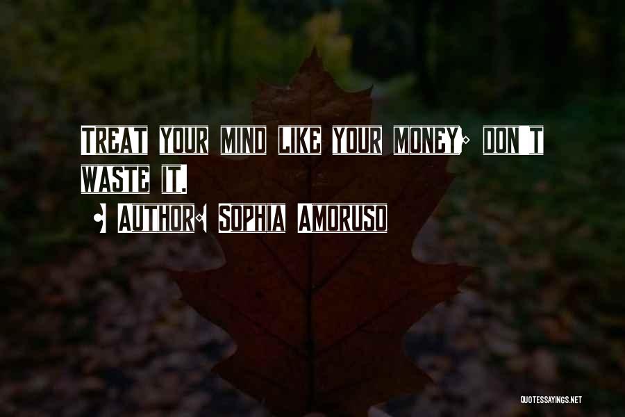 Sophia Amoruso Quotes: Treat Your Mind Like Your Money; Don't Waste It.