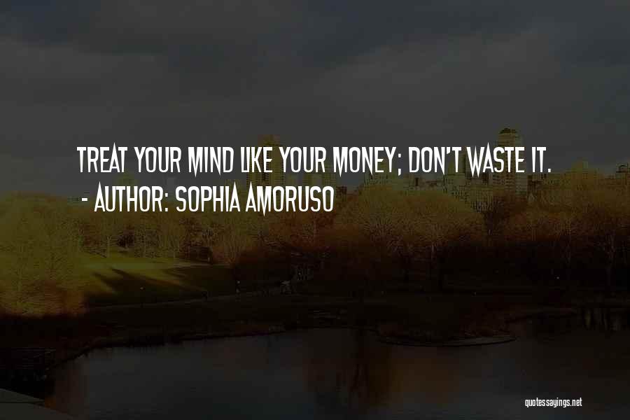 Sophia Amoruso Quotes: Treat Your Mind Like Your Money; Don't Waste It.