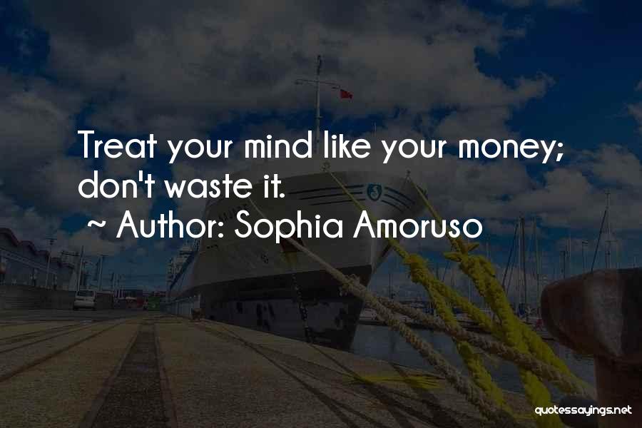 Sophia Amoruso Quotes: Treat Your Mind Like Your Money; Don't Waste It.