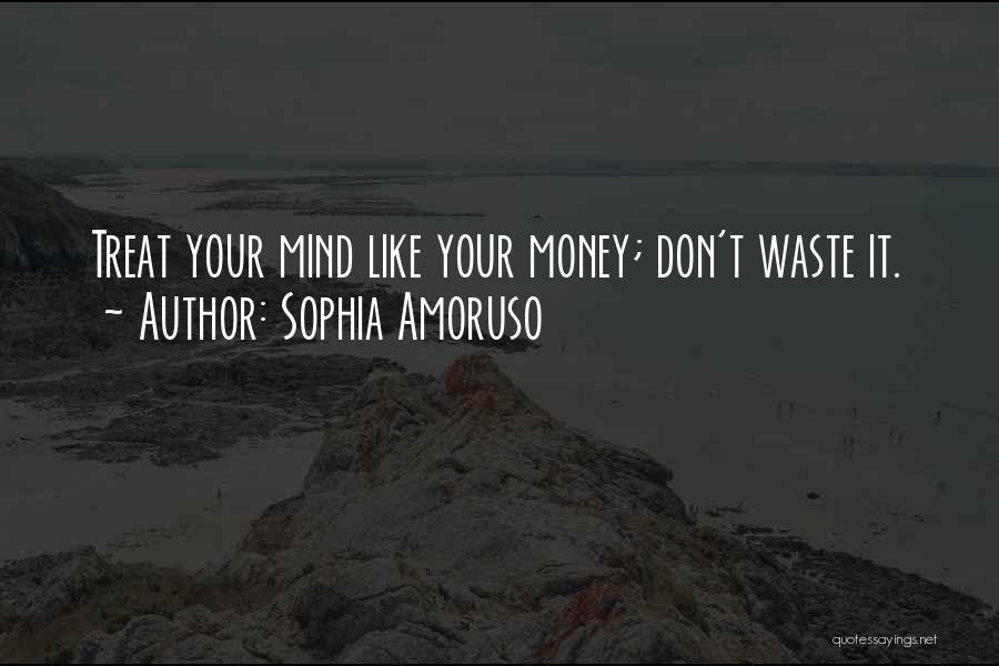 Sophia Amoruso Quotes: Treat Your Mind Like Your Money; Don't Waste It.