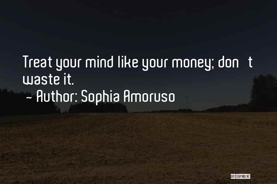 Sophia Amoruso Quotes: Treat Your Mind Like Your Money; Don't Waste It.