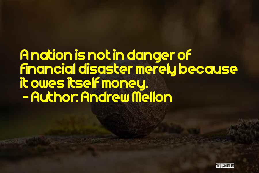 Andrew Mellon Quotes: A Nation Is Not In Danger Of Financial Disaster Merely Because It Owes Itself Money.